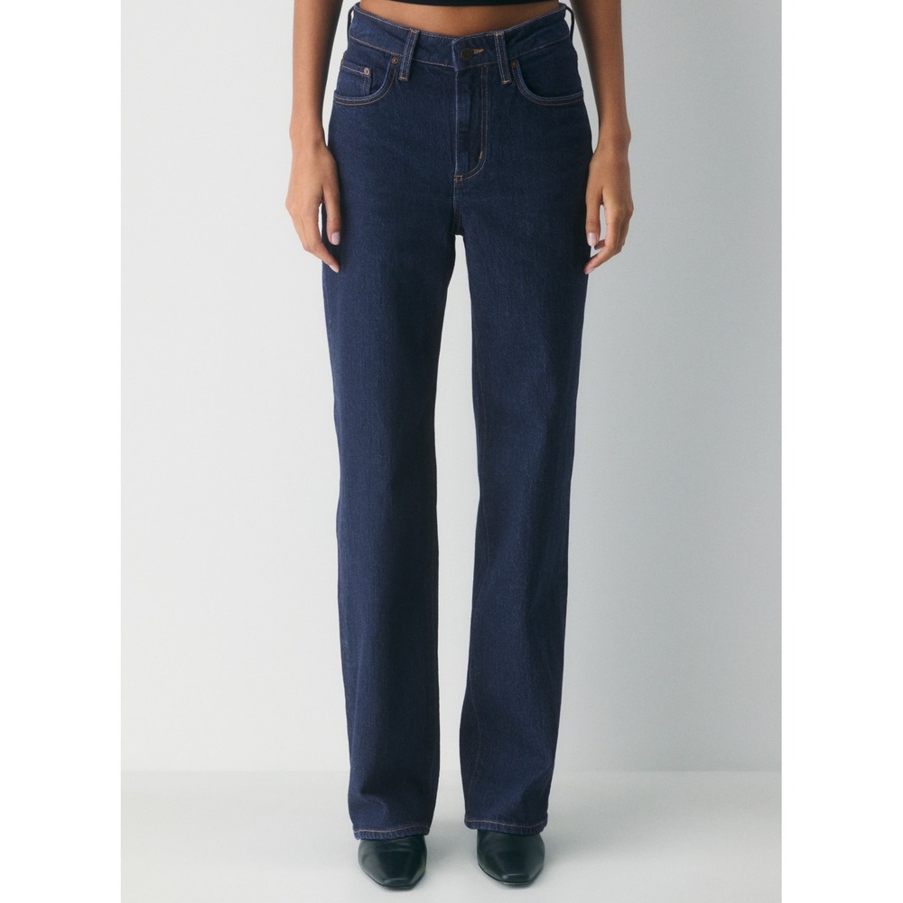 Aritzia Denim Forum Remy Hi-Rise Wide Jean Indigo Blue‎ Womens 25